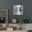 Art mural en métal luxueux «Silhouette» par Joachim McMillan, 12 po x 12 po-1717644158