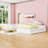 Storage Wooden Floor Bed with Guardrails and 2 Drawers-93548539-93548538