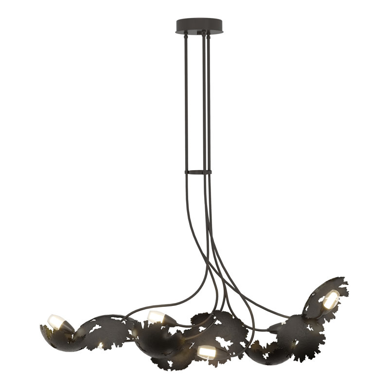 Luminaire suspendu linéaire à 6 lumières pour îlot de cuisine Pangea, Oil Rubbed Bronze