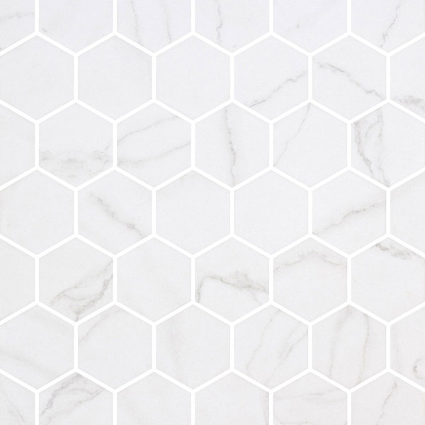 Spectrum Classic Hexagon Recycled Glass Mosaic