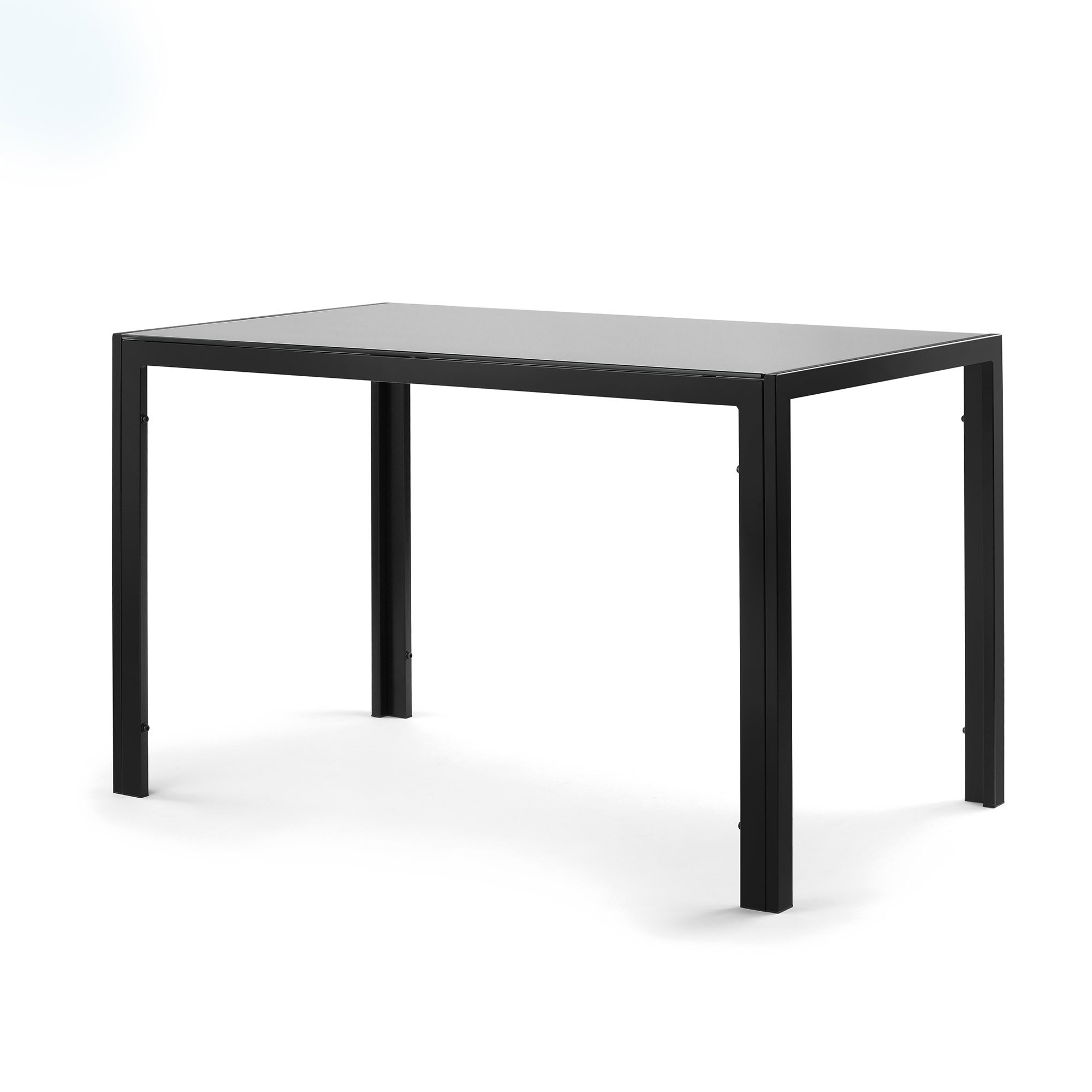 Ebern Designs Cabrina 47'' Tempered Glass-Topped Dining Table | Wayfair