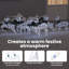 vidaXL LED Reindeers Fabric-587572246