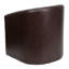 Chaise d'invité Catie Brown LeatherSoft - Mobilier de bureau personnel - Chaise d'appoint-24678166