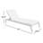Byron Outdoor Eucalyptus Wood Chaise Lounge , Cushion Included
