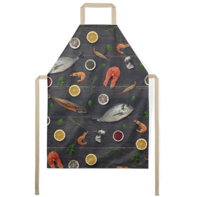 No Pattern Bib Apron