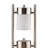 Munson 25-inch 2 Swivel Lights Bedside Table Lamp Silver