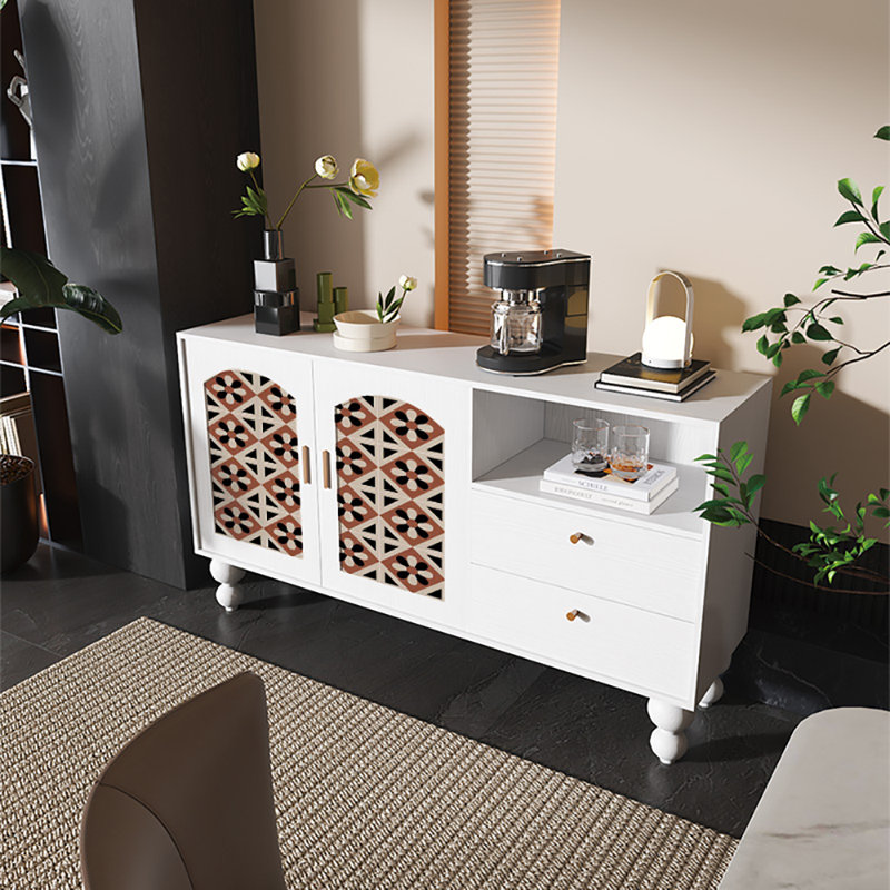 Buffet multifonctionnel 59,1 po, Blanc
