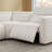 5-Piece Wall-hugger Power Reclining Sectionnal with Console-595504324-595504327