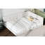 Lit tapissier beige avec ports et une longue durée de vie complète - élégance moderne, cadre, aucune boîte à ressort requise, processus d'installation simple-288446440-288446441