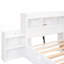 Lit plateforme double avec tablettes coulissantes-1483605368