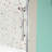 56"-60"W X 72"H Sliding Shower Door, Sliding Door, With 1/4" Tempered Glass-116077876