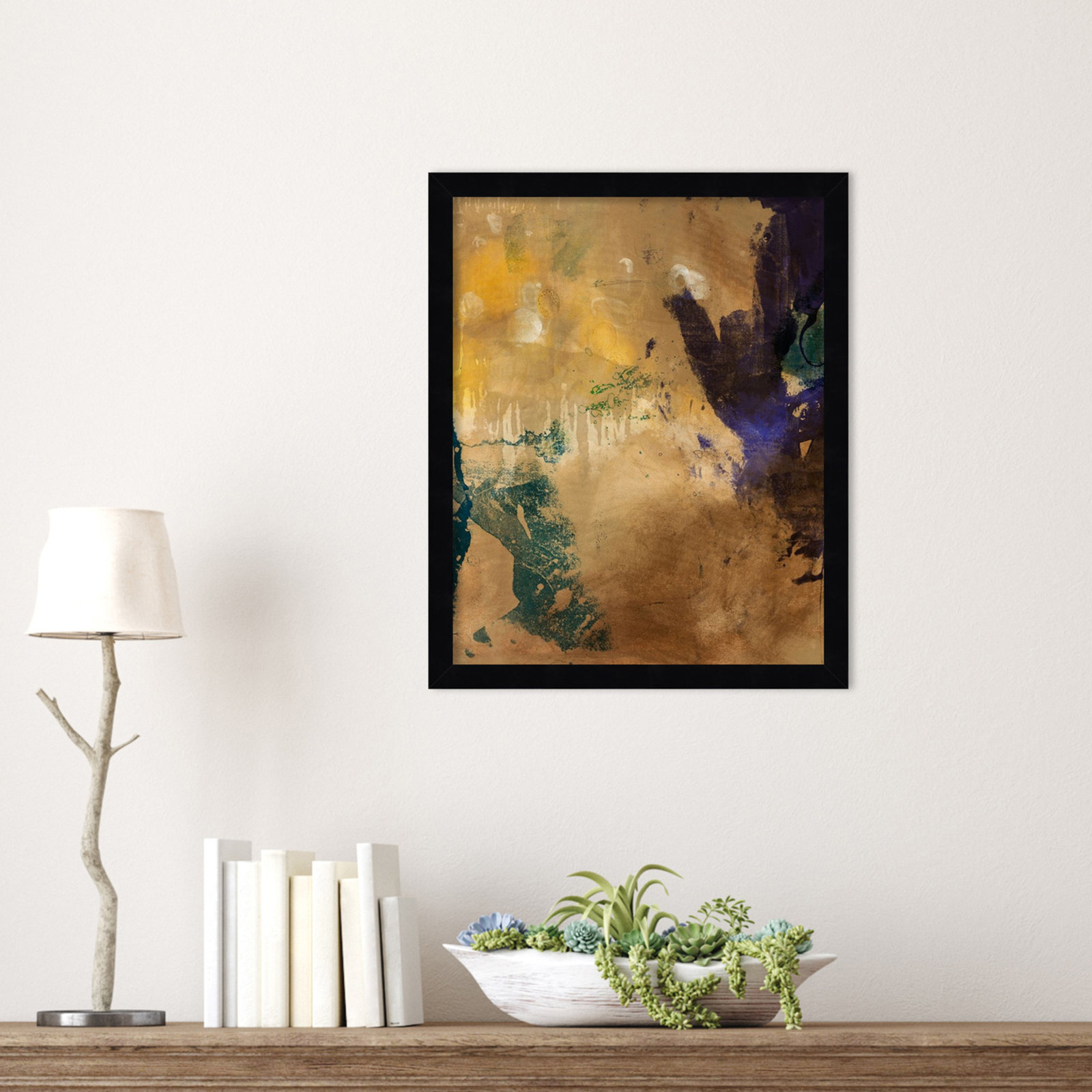 Flagler "Amber Haze No. 1" Print, Black, 17" H x 14" W