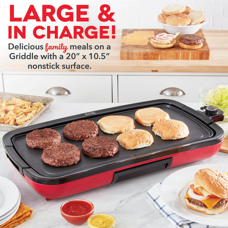Dash Deluxe Everyday Griddle, Red