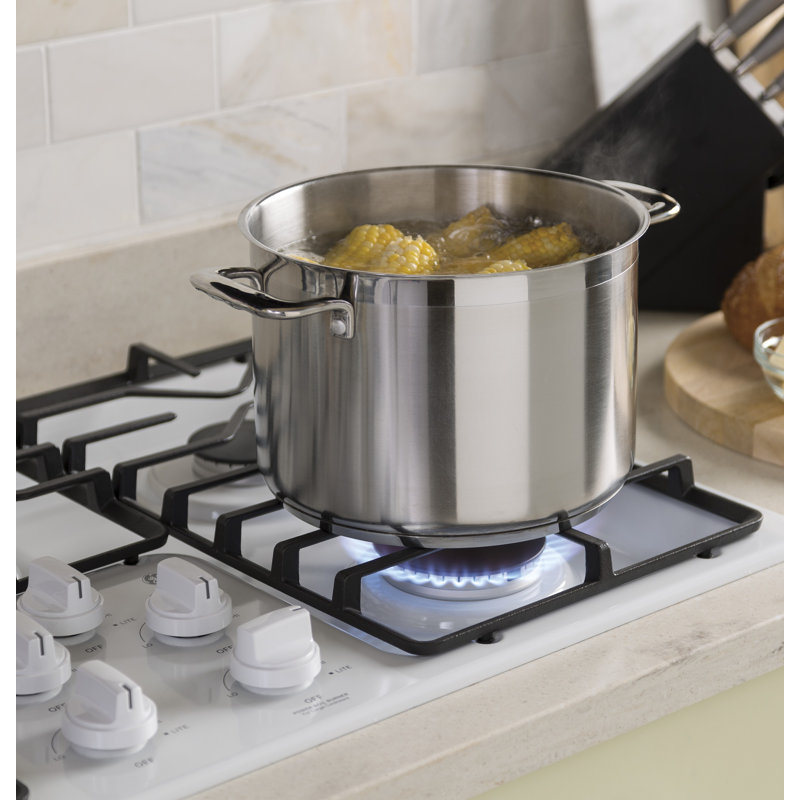 Built-in 36" Gas Cooktop with 5 Burners, White