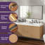 Meuble-lavabo double vasque de 150,6 cm (59,3 po) avec comptoir en résine SMC, armoire en MDF, fixation murale