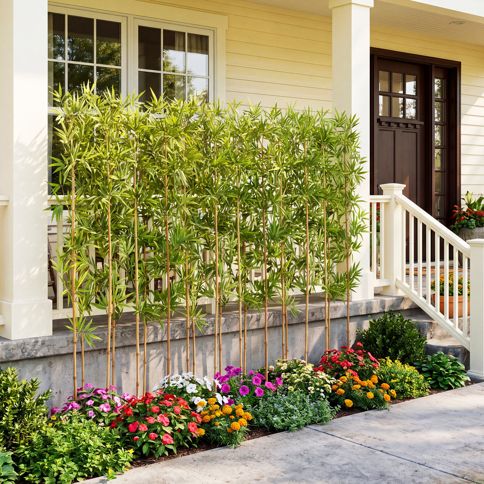 Adcock Bamboo Hedge, 72" H x 15" W x 15" D, 24