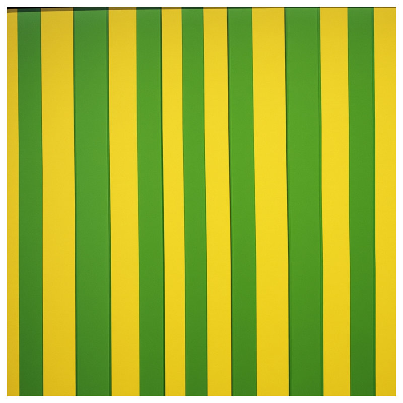 Couvertures à rayures verticales vertes et jaunes, 60in W x 80in H