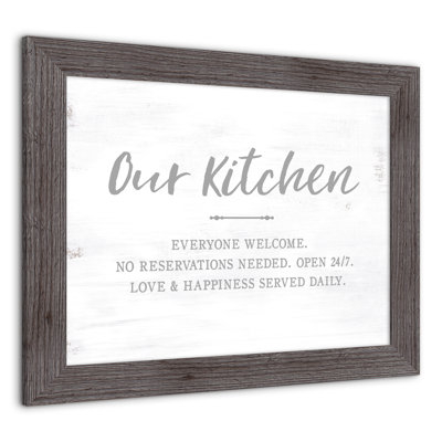«Our Kitchen», reproduction encadrée
