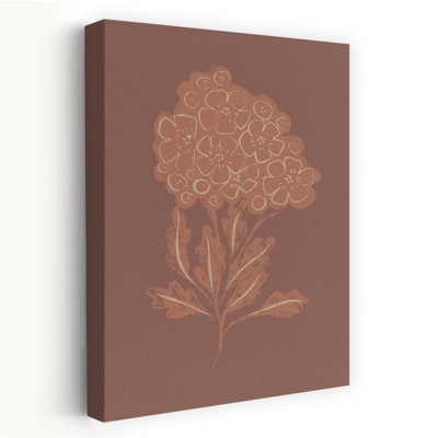 Rustic Botanical Bloom Abstract Rustic Vintage Flower Nature Wall Art