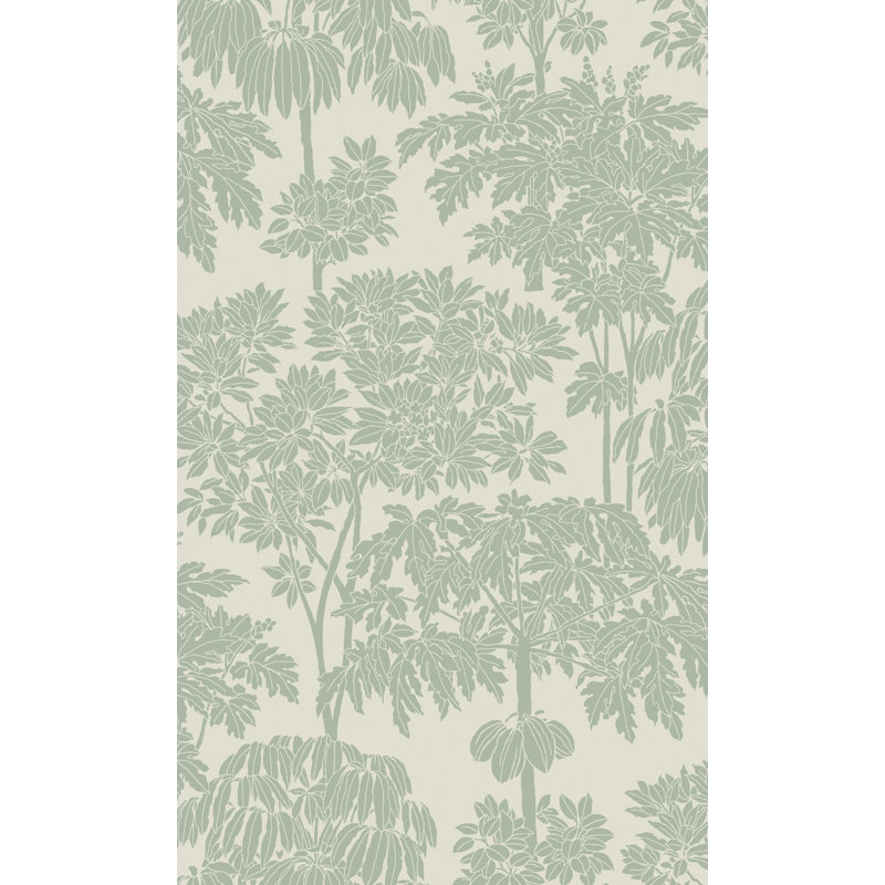 Papier peint Tonal Trees Tropical, Vert