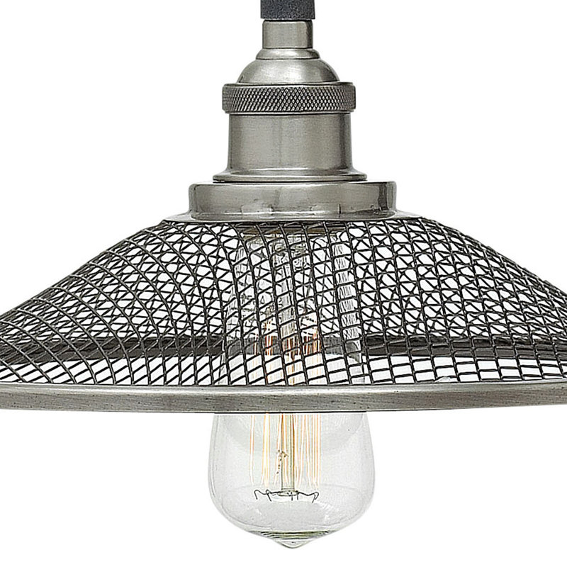 Aged Zinc Nickel Direct Wired Electric Wall Sconce