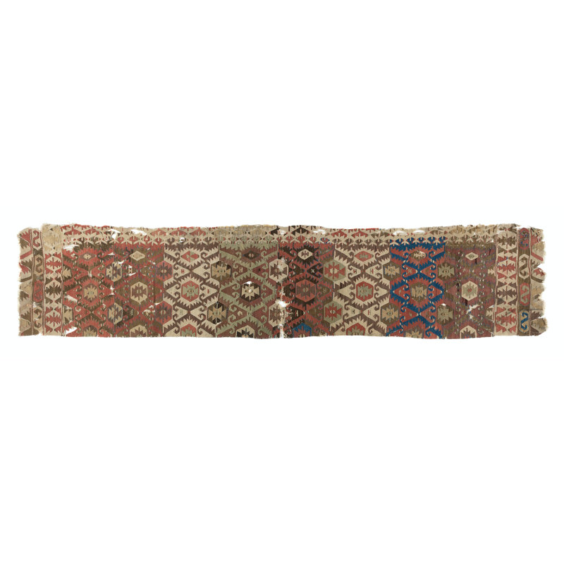 Fragment de kilim anatolien antique, 18e siècle
