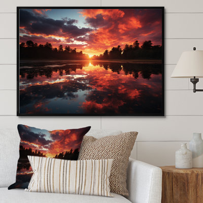 Coucher de soleil sur le lac
