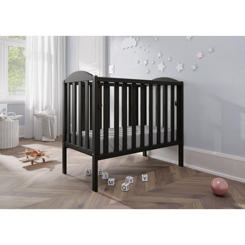 Waffi Space Saver Cot Black With Mattress 