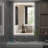 Kernie 40‘’x32‘’ Frameless LED 3 Color Lighting Bathroom / Vanity Mirror, Memory Function, Anti-fog