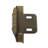 Single 3/8" Overlay Partial Wrap Self Closing Hinge Antique Brass HAM-LP79880-BT