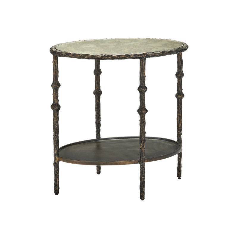 Spalzato Side Table, 25.25” H x 24.75” W x 19” D