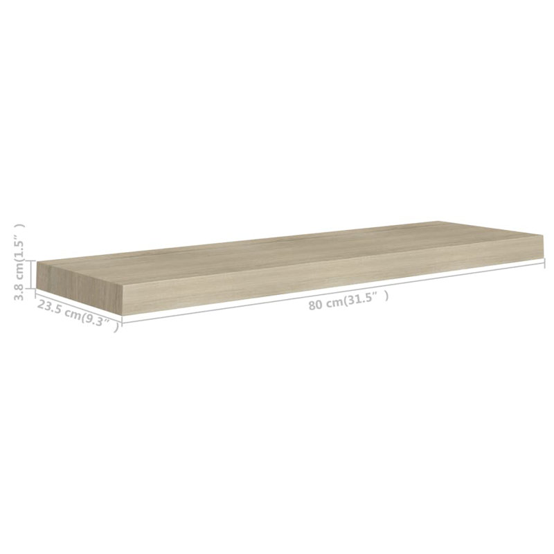 Wall Shelf  Wall Mounted Display Shelf for Photo Frame Set of 4, White, 1.5" H x 31.5" W x 9.3" D
