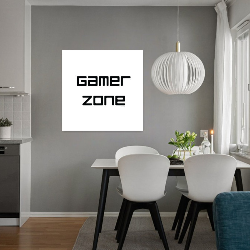 Art contemporain abstrait Gamer Zone, H 32 po x l 32 po