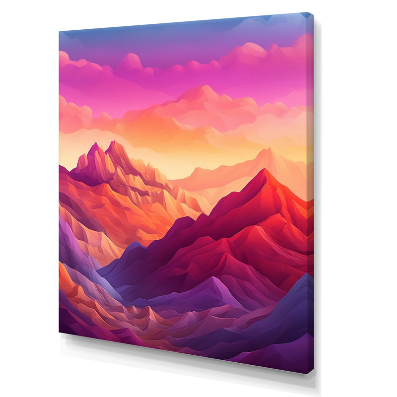 Majestic Peaks II, reproduction d'art sur toile, H 44 po x l 34 po x P 1,5 po, Toile tendue