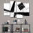White To Black Abstract VII Multi Piece Canvas Print-92899983