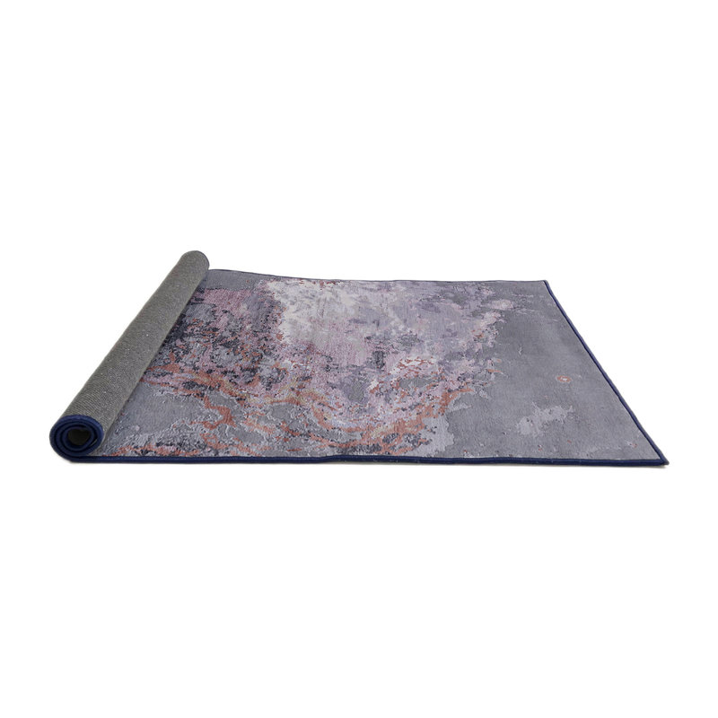 Tapis abstrait gris, Rond 4 pi