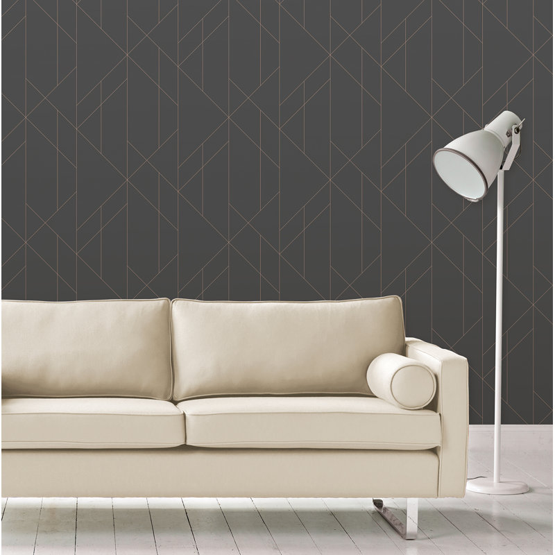 Foster Geometric Roll, Charcoal