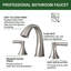 Robinet de lavabo de salle de bain à deux poignées Topcraft avec égouttoir escamotable-115607279