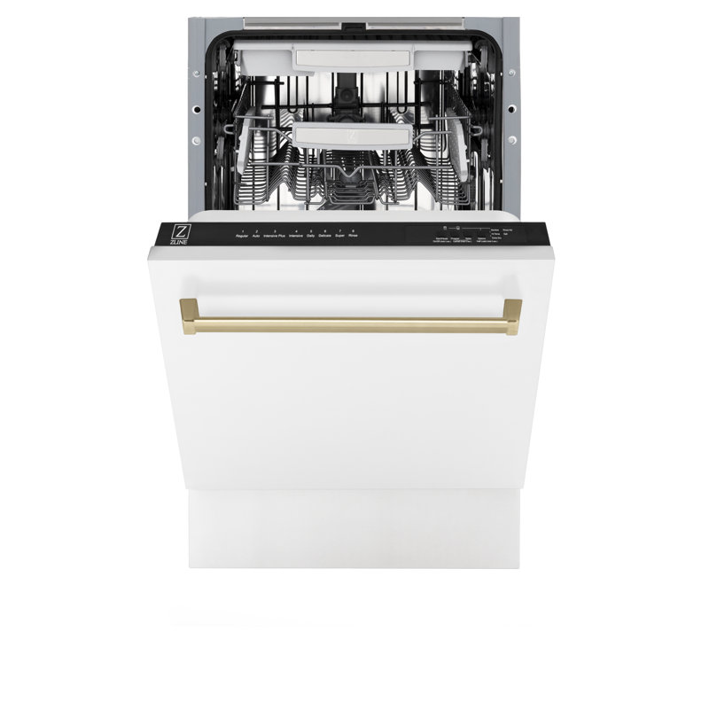 Autograph Edition 18" 51 dBA Built-In Button Control Dishwasher, Champagne Bronze