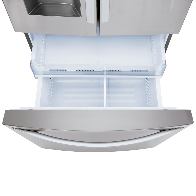 28 Cu.Ft 3 Door French Door, Standard Depth, Ice And Water With Single Ice, Stainless Steel