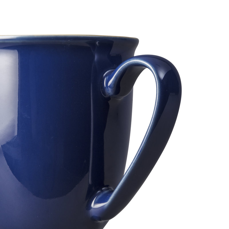 Elements Handmade Stoneware Coffee Mug, Dark Blue
