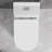 Yingze 17.3" Tall Comfort Height Toilet, Dual Flush Water-Saving One-Piece Elongated Bowl, UF Soft Close Seat, White-85654804