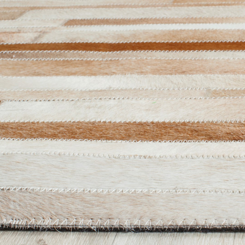 Tapis brun clair / ivoire Fazeley, Rectangle de 5 pi x 8 pi