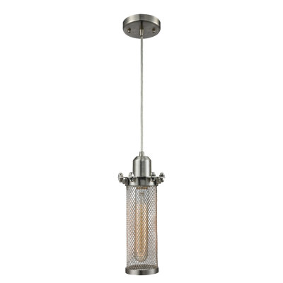 Luminaire suspendu cylindrique 1 lumière Gavyn