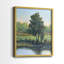 «Tree by the Riverbank I», reproduction encadrée de qualité supérieure - prête à être accrochée - aucun clou requis - aucun clou requis-2105844850-2105844860