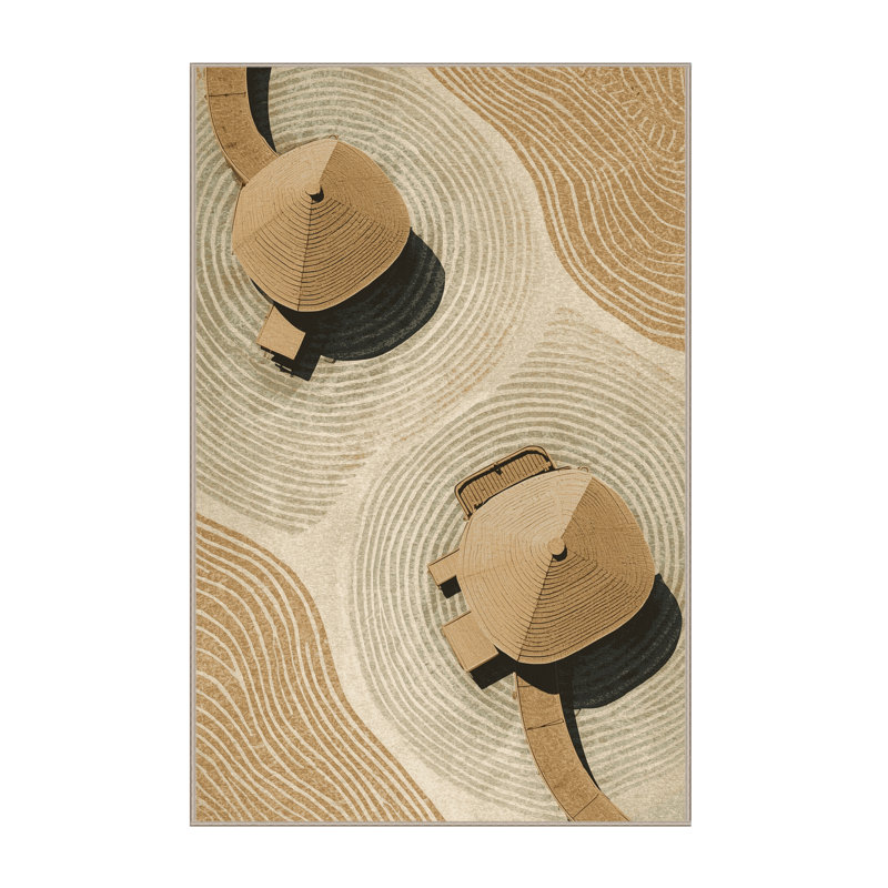Tapis arc-en-ciel chic et luxueux lavable à la machine Orkan Tahiti, 5 x 7