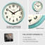 Horloge murale rétro 12,4 po