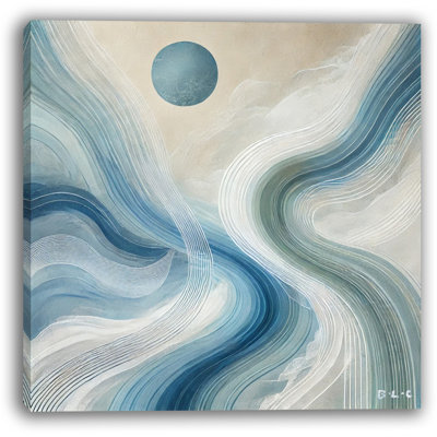 «River of Serenity», art abstrait sur toile