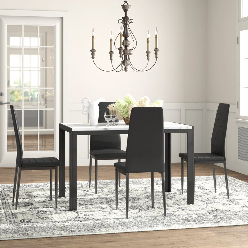 Ensemble repas pour 4 personnes Blomquist, Blanc, Noir