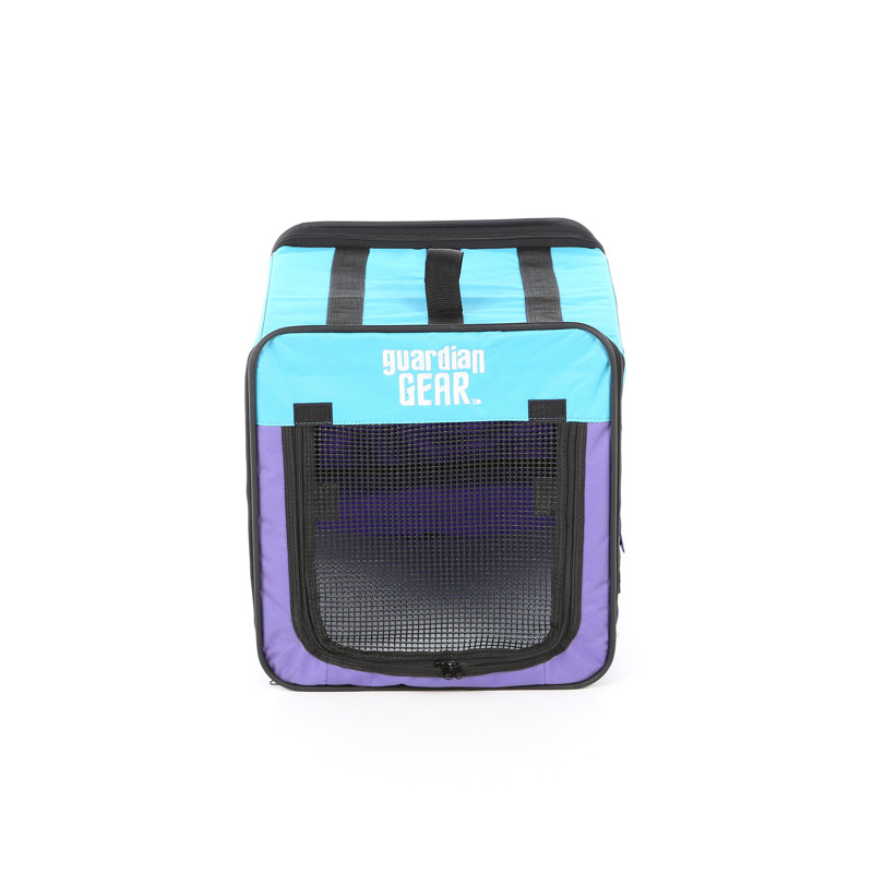 Extra Small Blue and Purple Soft-Sided Pet Crate